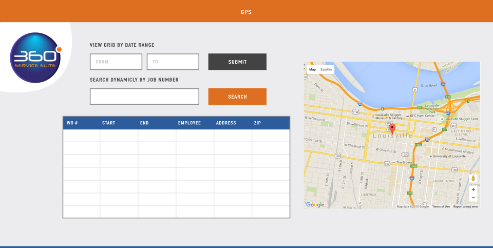 screenshot of Service Suite 360